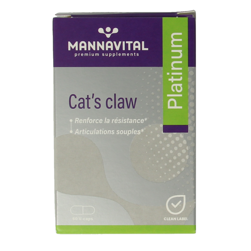 Mannavital Cat's claw platinum 60 Capsules