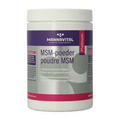 Mannavital MSM poeder platinum 500.00 Gram