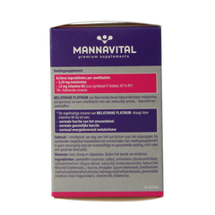 Mannavital Melatonine platinum 120.00 Smelttabletten