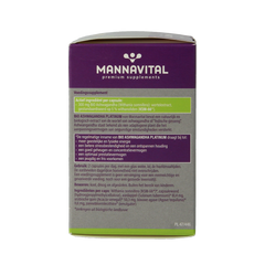 Mannavital Ashwagandha platinum bio 60.00 Vegetarische capsules