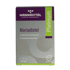 Mannavital Mariadistel platinum 60 Vegetarische capsules