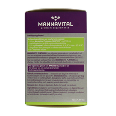 Mannavital Mariadistel platinum 60.00 Vegetarische capsules