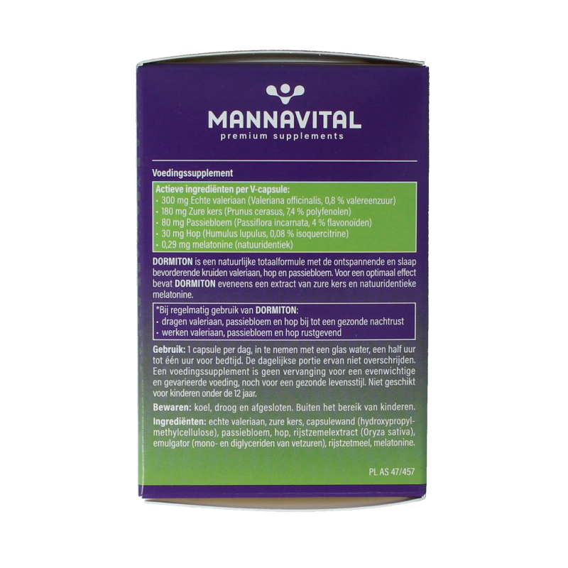 Mannavital Dormiton 60 Vegetarische capsules