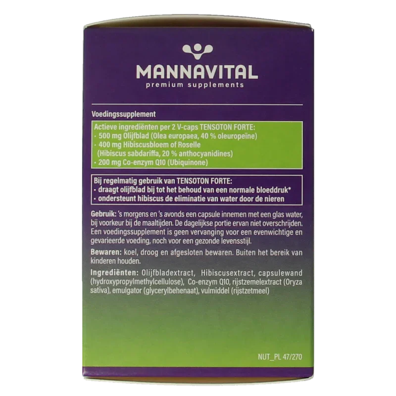Mannavital Tensoton forte 60 Vegetarische capsules
