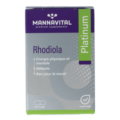 Mannavital Rhodiola platinum 60.00 Vegetarische capsules