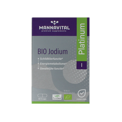 Mannavital Jodium platinum bio 90.00 Vegetarische capsules
