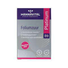 Mannavital Foliumzuur platinum 90.00 Vegetarische capsules