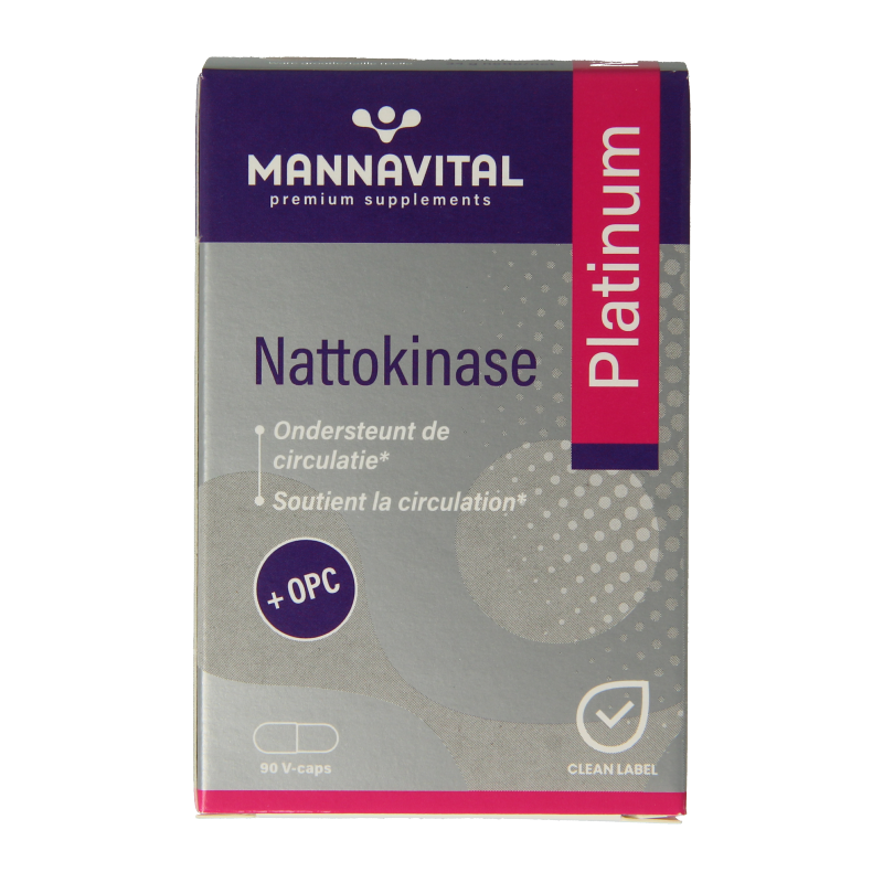 Mannavital Nattokinase platinum 90 Vegetarische capsules