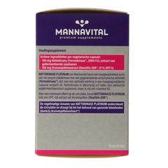 Mannavital Nattokinase platinum 90.00 Vegetarische capsules
