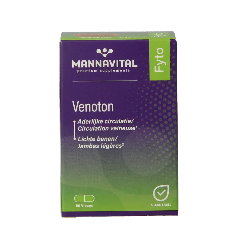 Mannavital Venoton 60 Vegetarische capsules