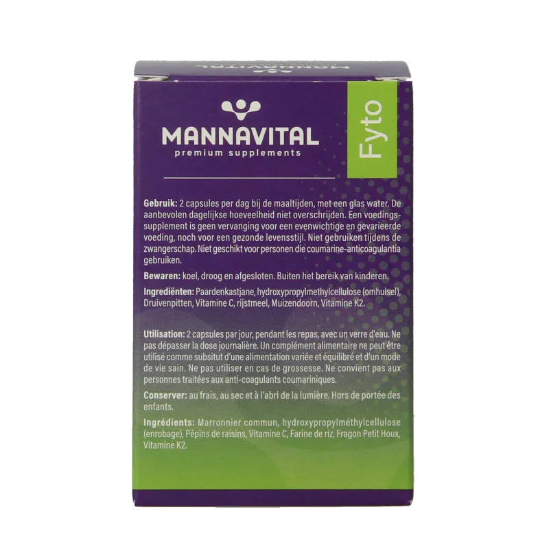 Mannavital Venoton 60 Vegetarische capsules