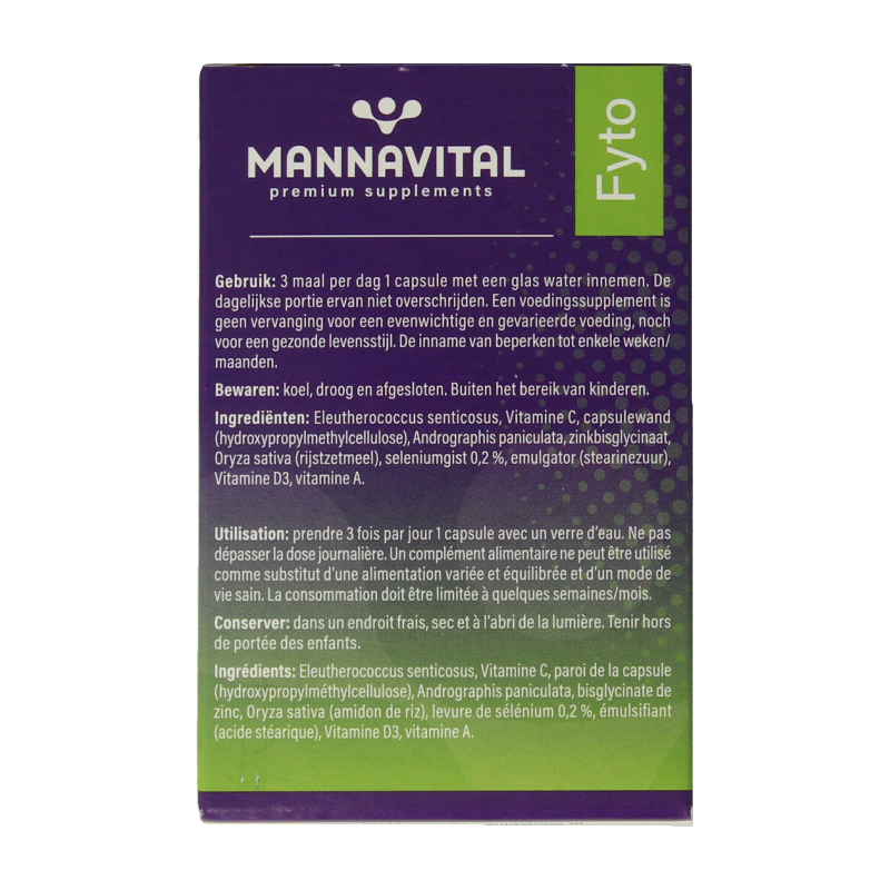 Mannavital Immunoton forte 60 Vegetarische capsules