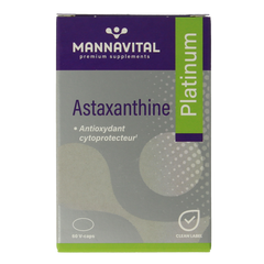 Mannavital Astaxanthine platinum 60.00 Vegetarische capsules
