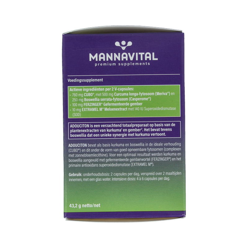 Mannavital Adouciton 60 Vegetarische capsules