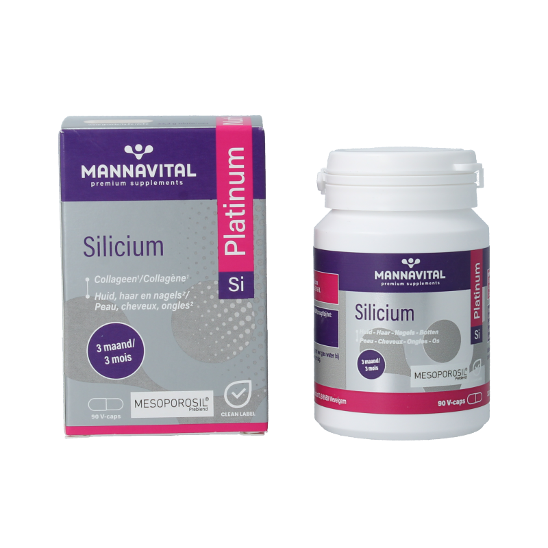 Mannavital Silicium platinum 90 Vegetarische capsules