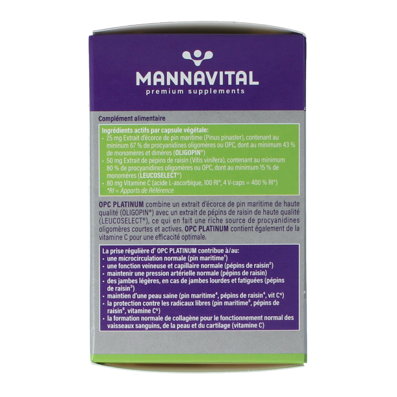 Mannavital OPC platinum 60 Vegetarische capsules