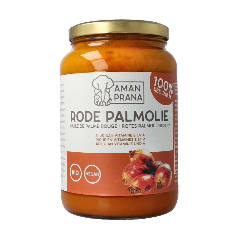 Amanprana Rode palm olie bio 1600 Milliliter