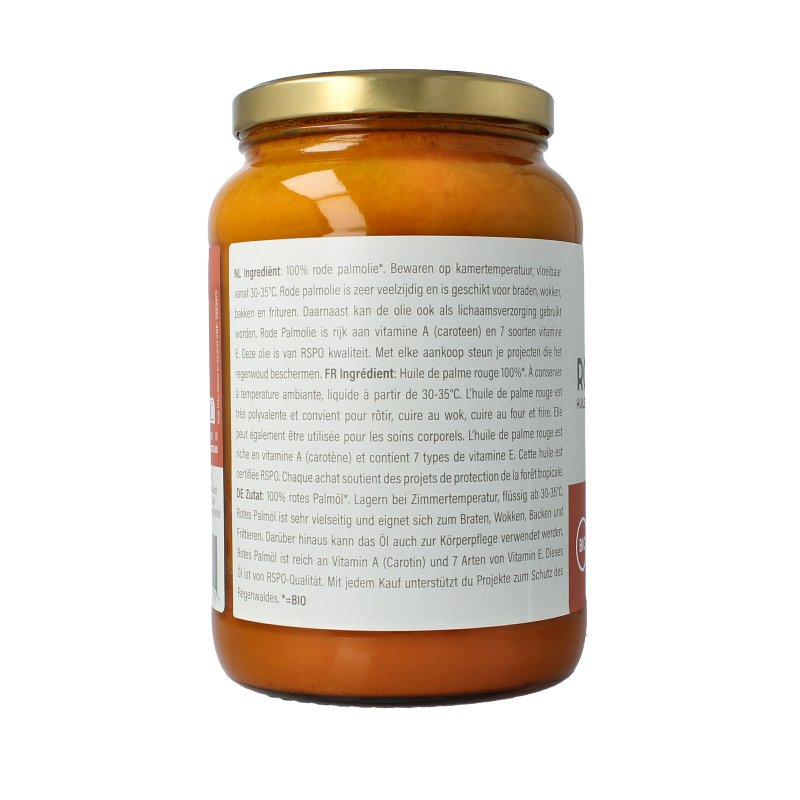 Amanprana Rode palm olie bio 1600 Milliliter