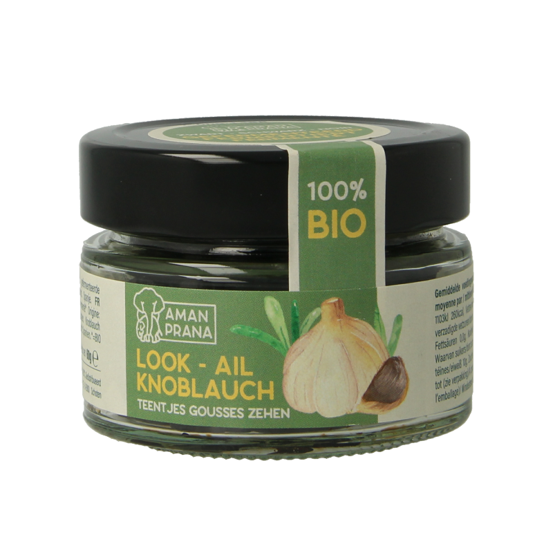 Amanprana Zwarte knoflook teentje bio 60 Gram