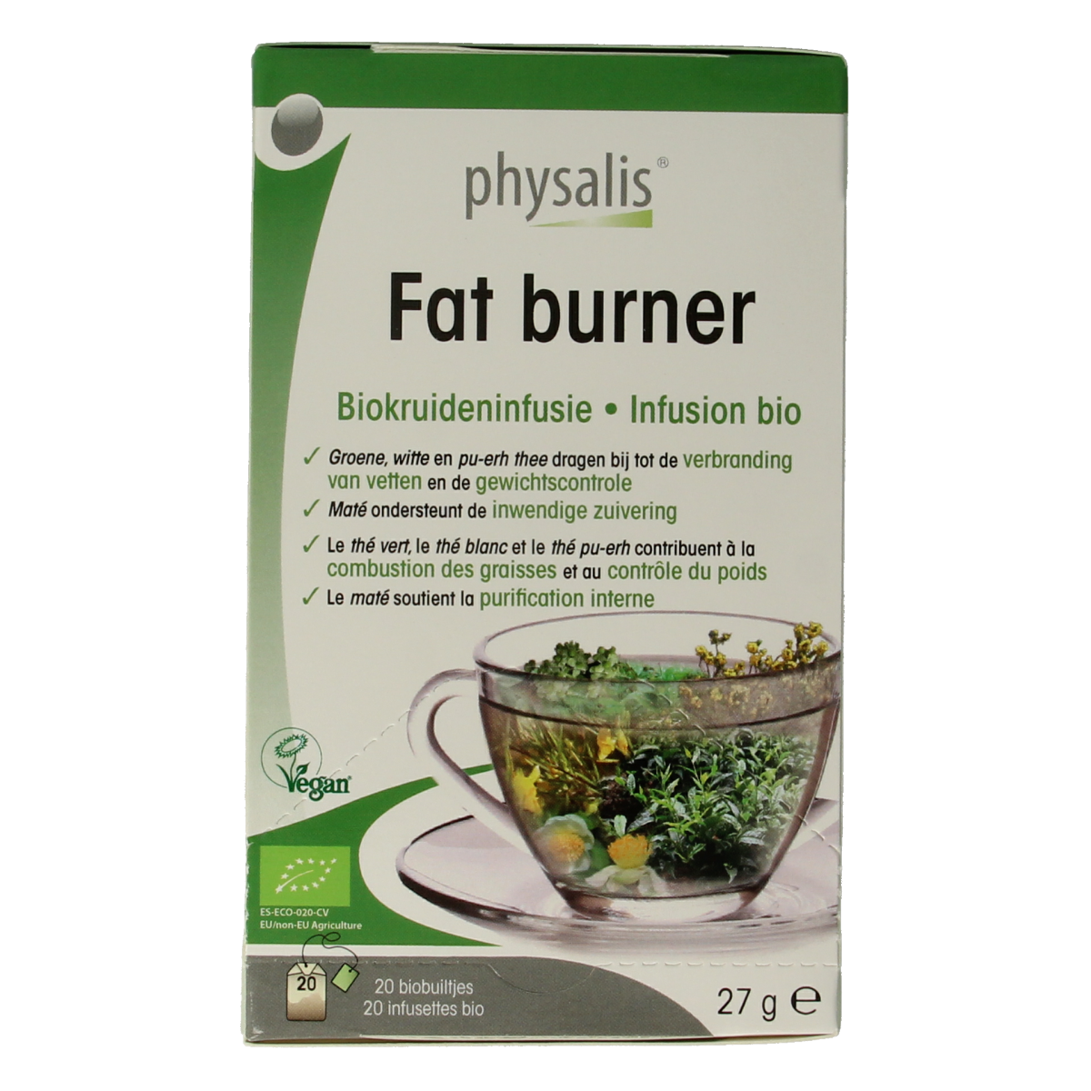 Physalis Fat burner thee bio 20.00 Zakjes