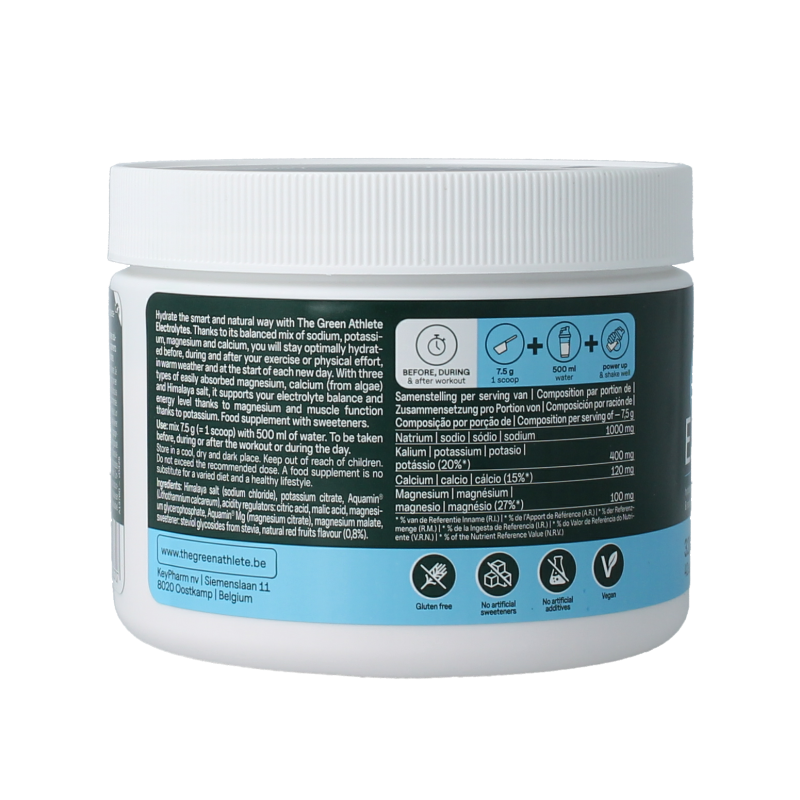 The Green Athlete Electrolytes red fruits 320 Gram