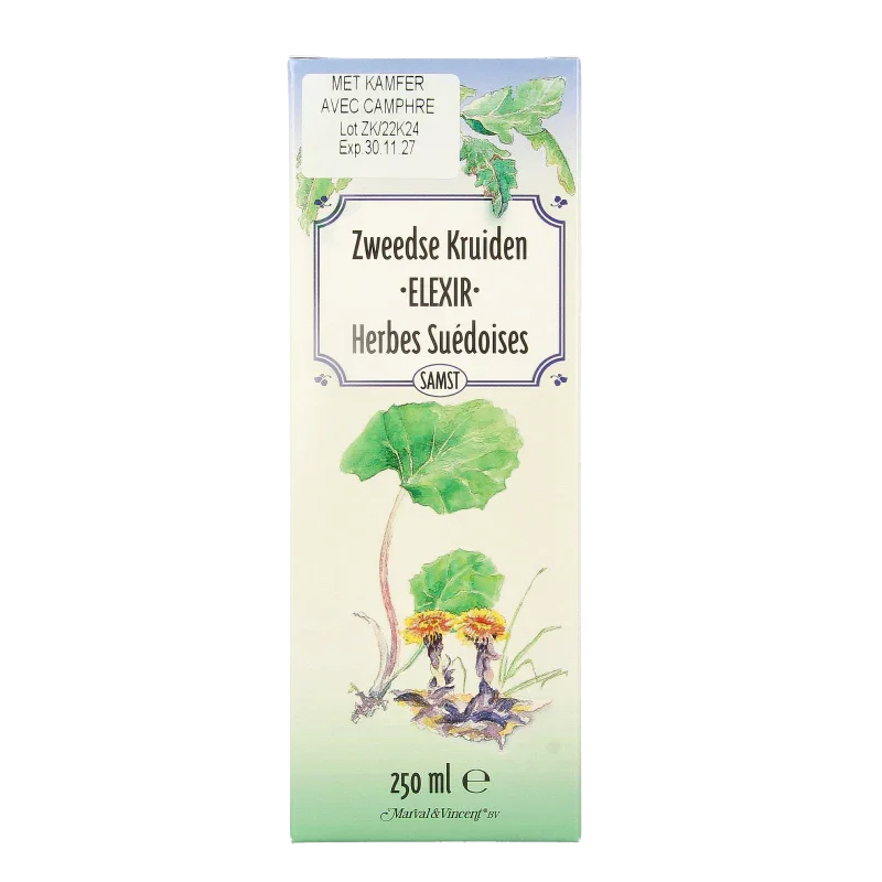 Marval&Vincent Zweedse kruiden elixer met kamfer 250 Milliliter