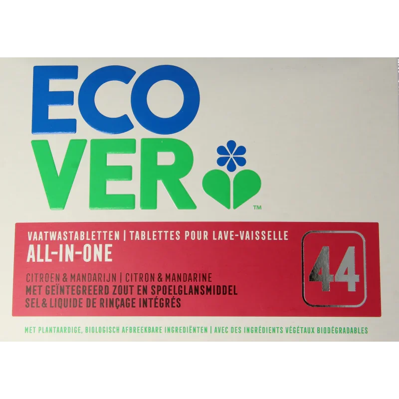 Ecover Vaatwastabletten all-in-1 44 Tabletten