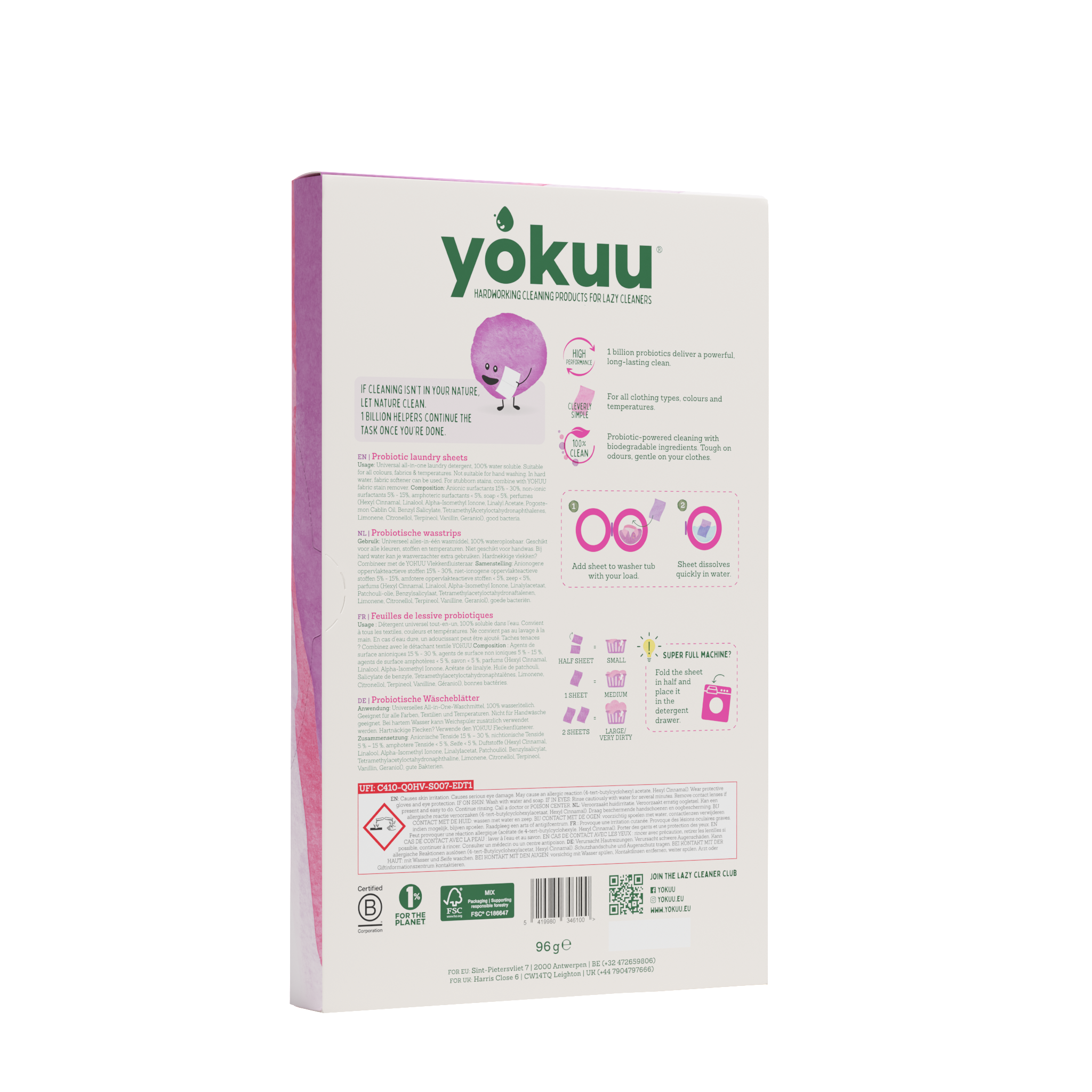Yokuu Wasstrips cherry blossom 96 Gram