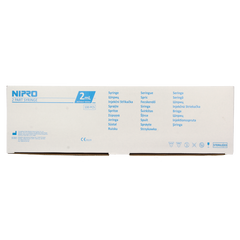 Nipro Injectiespuit 2-delig centrisch 2ml 100 Stuks