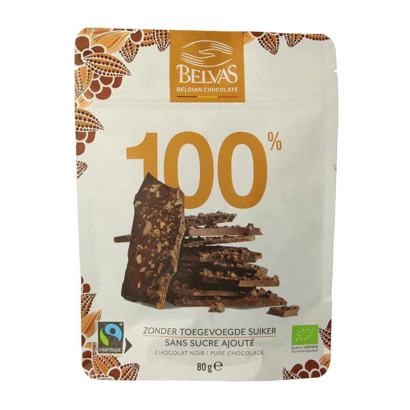 Belvas Thins dark 100% bio 80 Gram