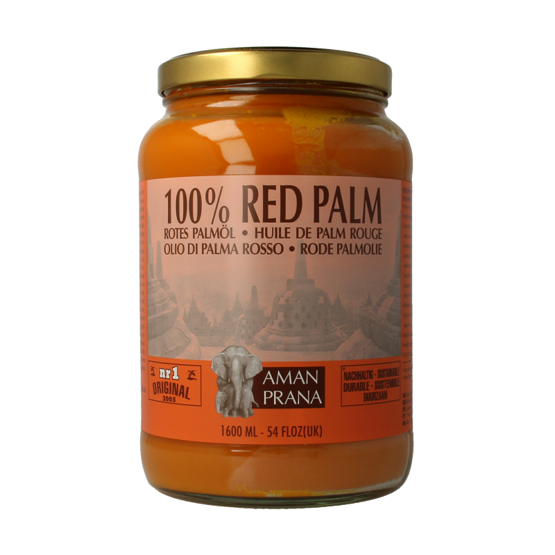Amanprana Rode palm olie bio 1600 Milliliter