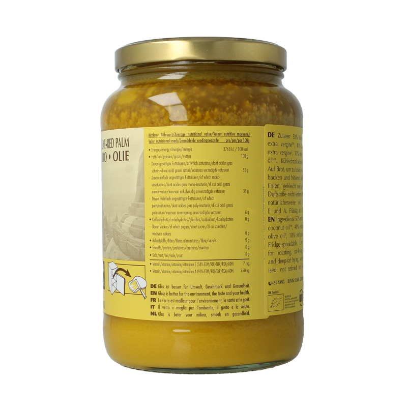 Amanprana Kokos-olijf-rode palm bio 1600 Milliliter