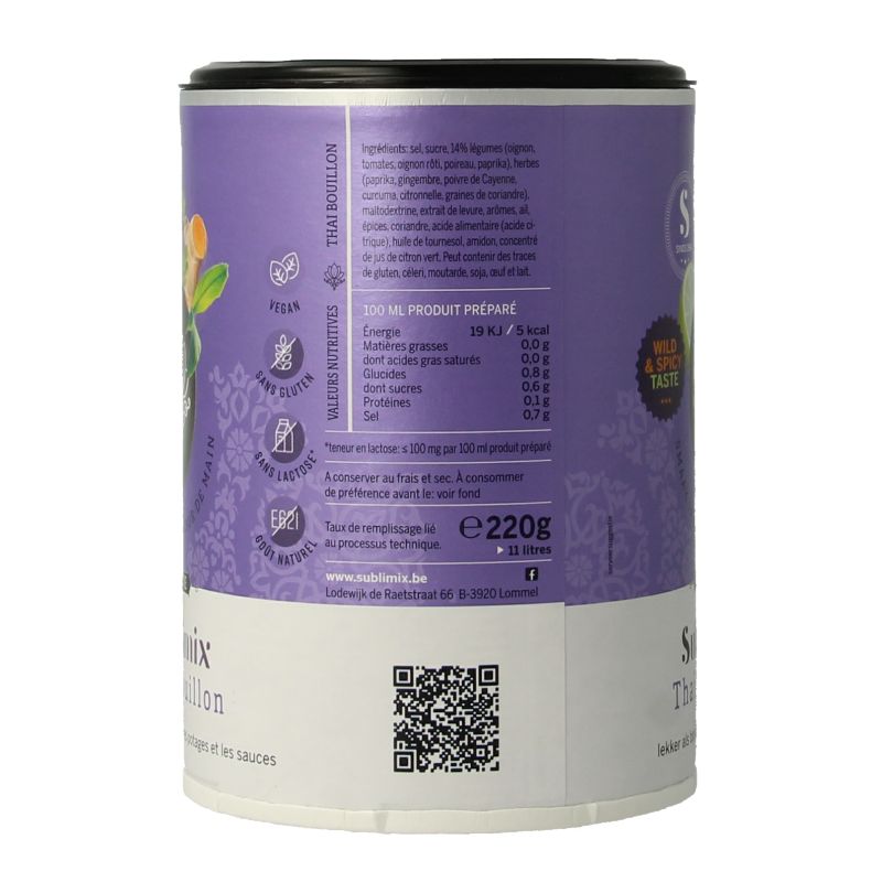 Sublimix Thai bouillon 220 Gram