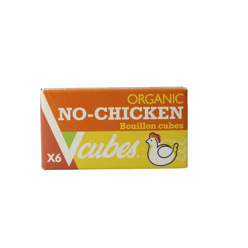 Vcubes Bouillonblokjes no chicken bio 72 Gram