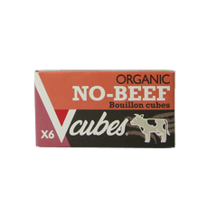 Vcubes Bouillonblokjes no beef bio 72 Gram