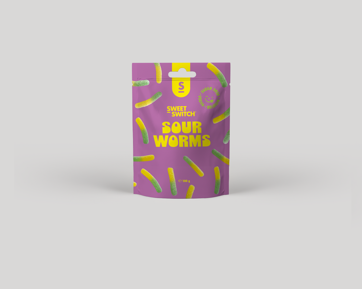 SWEET-SWITCH Sour worms 100 Gram