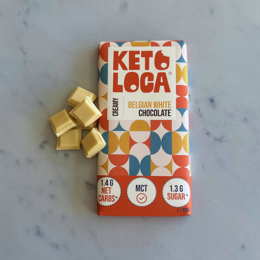 KETO LOCA Belgian white chocolate 100 Gram