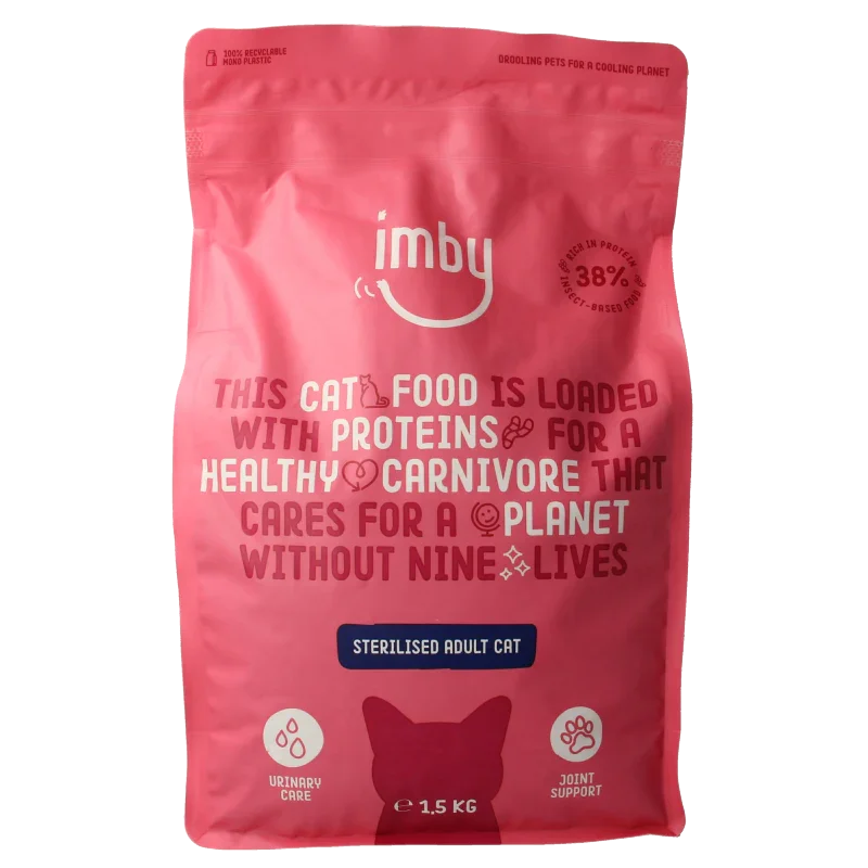 Imby Pet Food  Kattenbrokken insecteneiwitten 1500 Gram