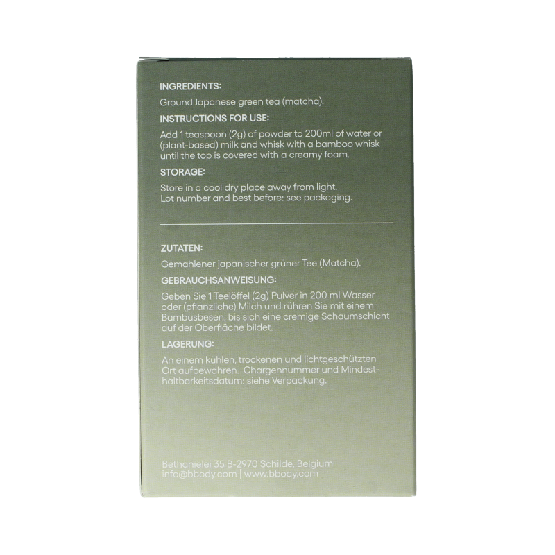 BBody Ceremonial matcha premium 40 Gram