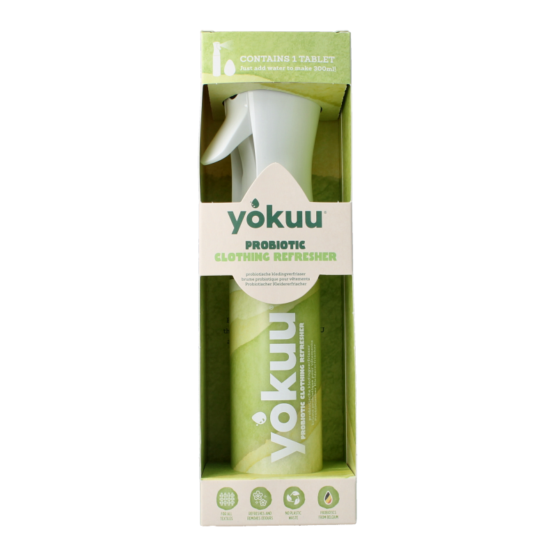 Yokuu Probiotische kledingopfrisser startkit parel+spray 1 Stuks
