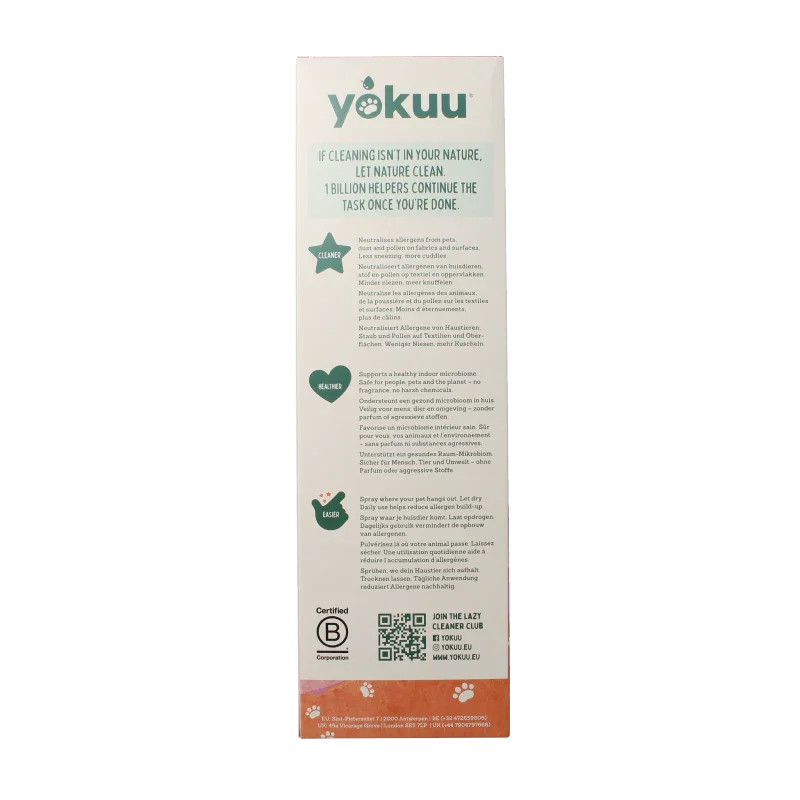 Yokuu Probio allergenenspray huisdieren startset 1 Set