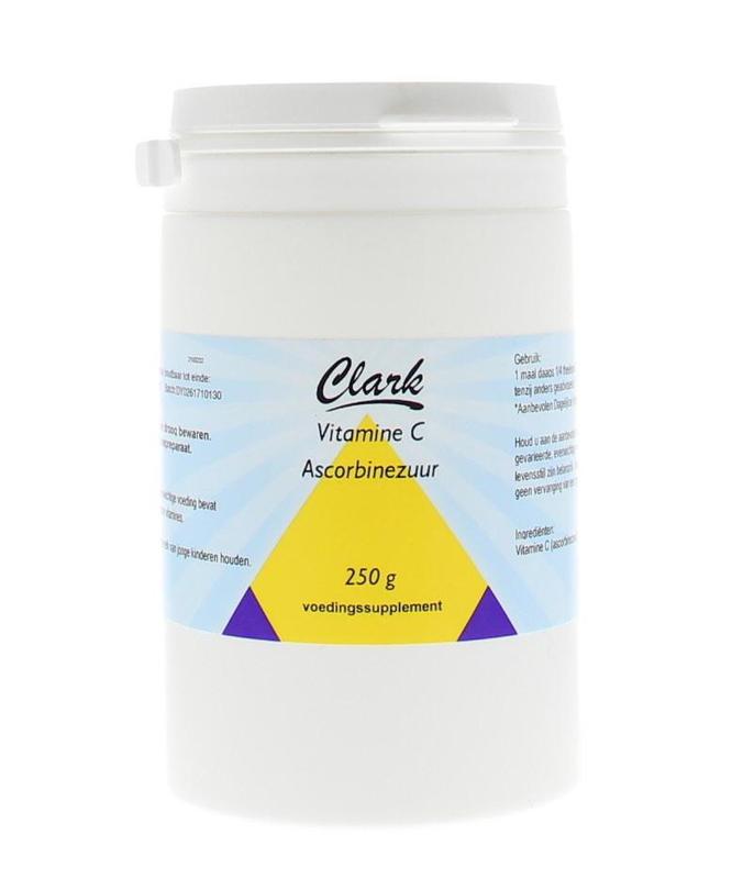 Clark Vitamine C ascorbine zuur 250 Gram