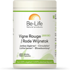 Be-Life Rode wijnstok 1800 bio 60 Softgels