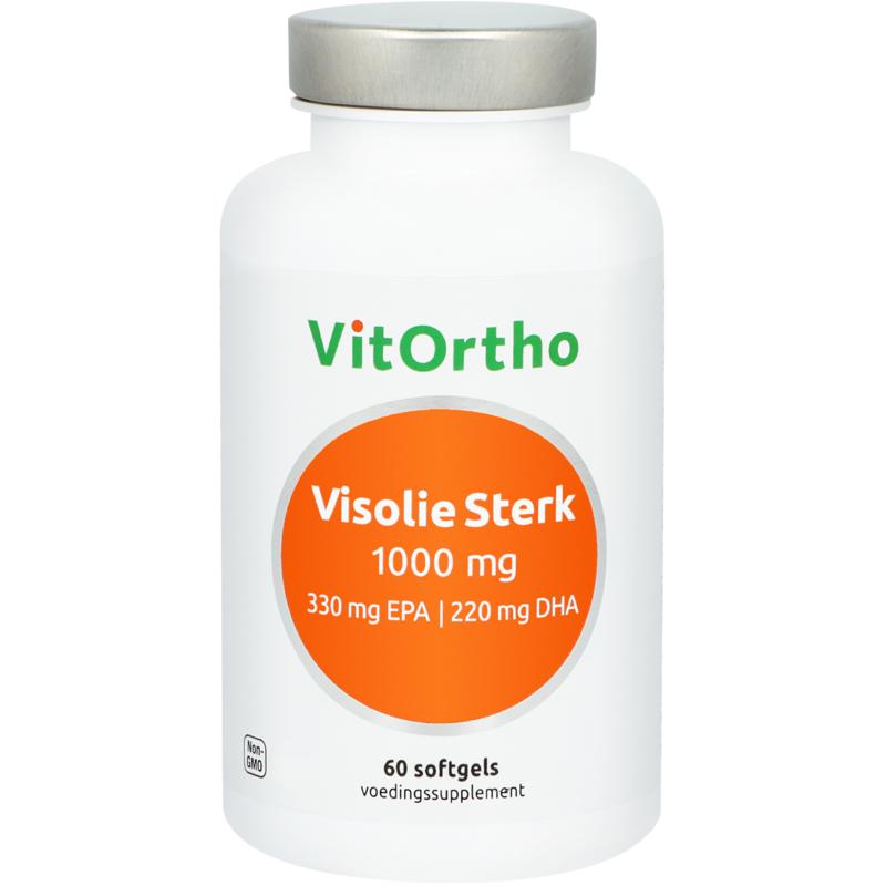 VitOrtho Visolie Sterk 1000mg 330mg EPA 220mg DHA 60 Softgels