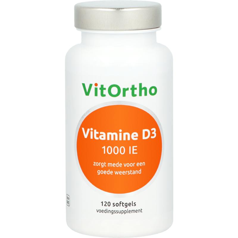 VitOrtho Vitamine D3 1000IE 120 Softgels