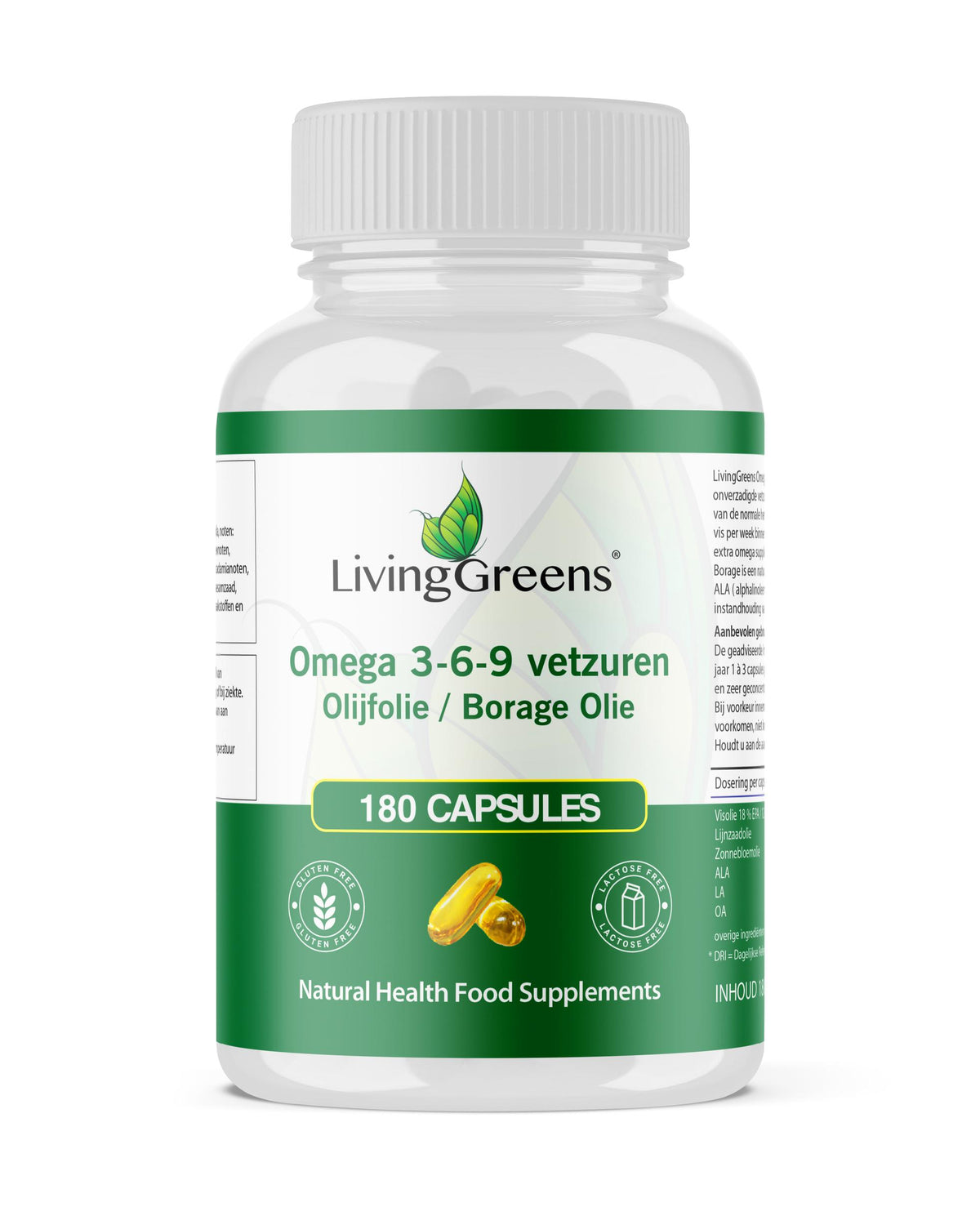 Livinggreens Omega 3-6-9 complex 180.00 Capsules