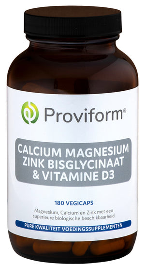 Proviform Calcio magnesio zinco bisglicinato & D3 180 Capsule vegetariane