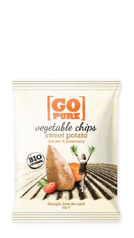 Go Pure Chips sweet potato & rosemary bio 40 Gram