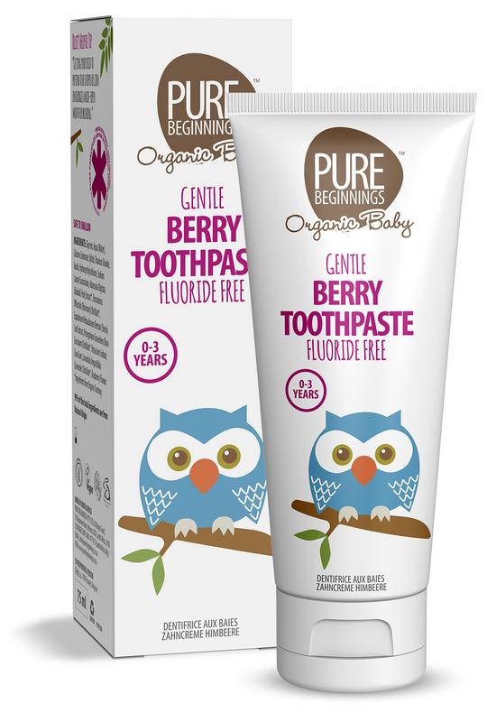 Pure Beginnings Berry toothpaste with xylitol 75 Milliliter