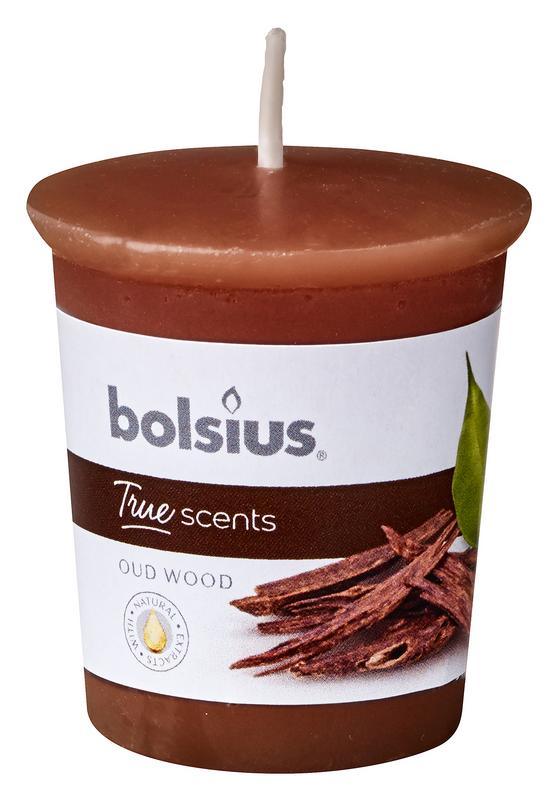 Bolsius True Scents votive 53/45 rond old wood 1 Stuks